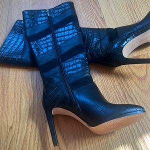 High heel tall boots